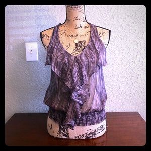 Ella Moss (Anthropologie) Sleeveless Silk Top Sz S